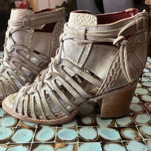 Free bird peep toe booties